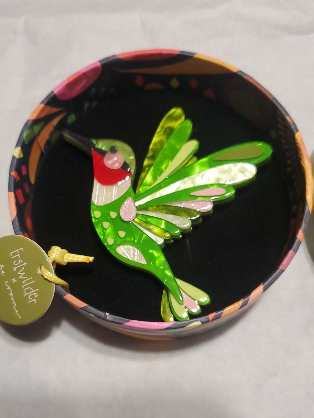 Erstwilder Hummingbird Brooch